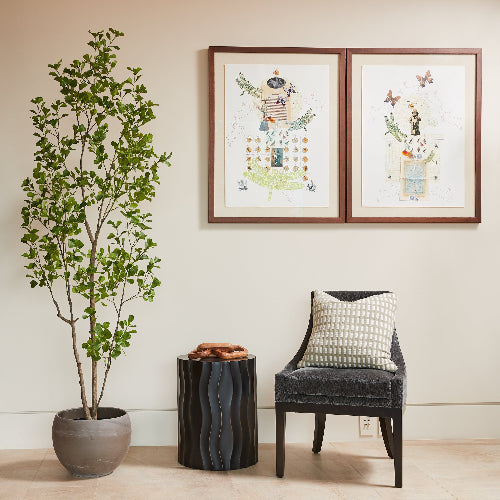 7' Artificial Heart Ficus Tree