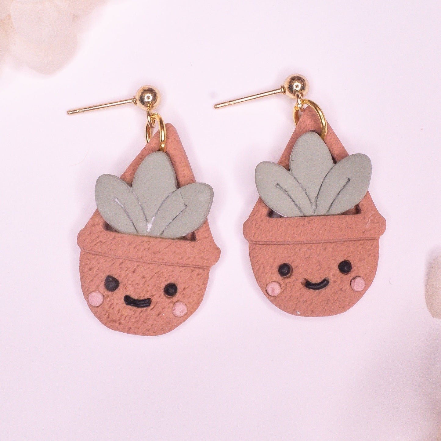 Happy Hanging Succulent Earrings