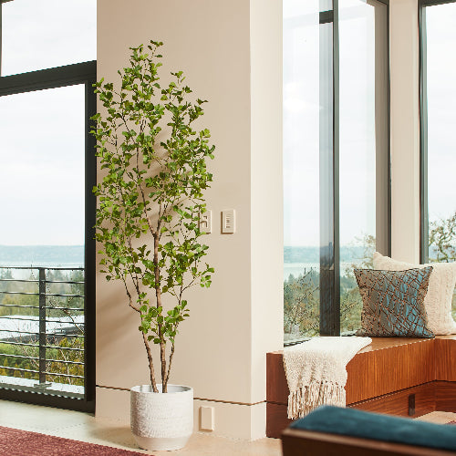 7' Artificial Heart Ficus Tree