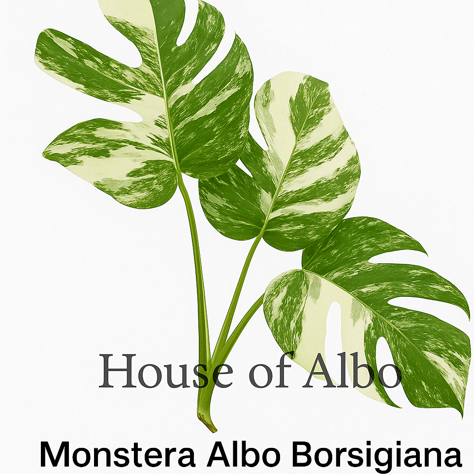 Monstera Albo Borsigiana Variegata Cuttings | House of Albo
