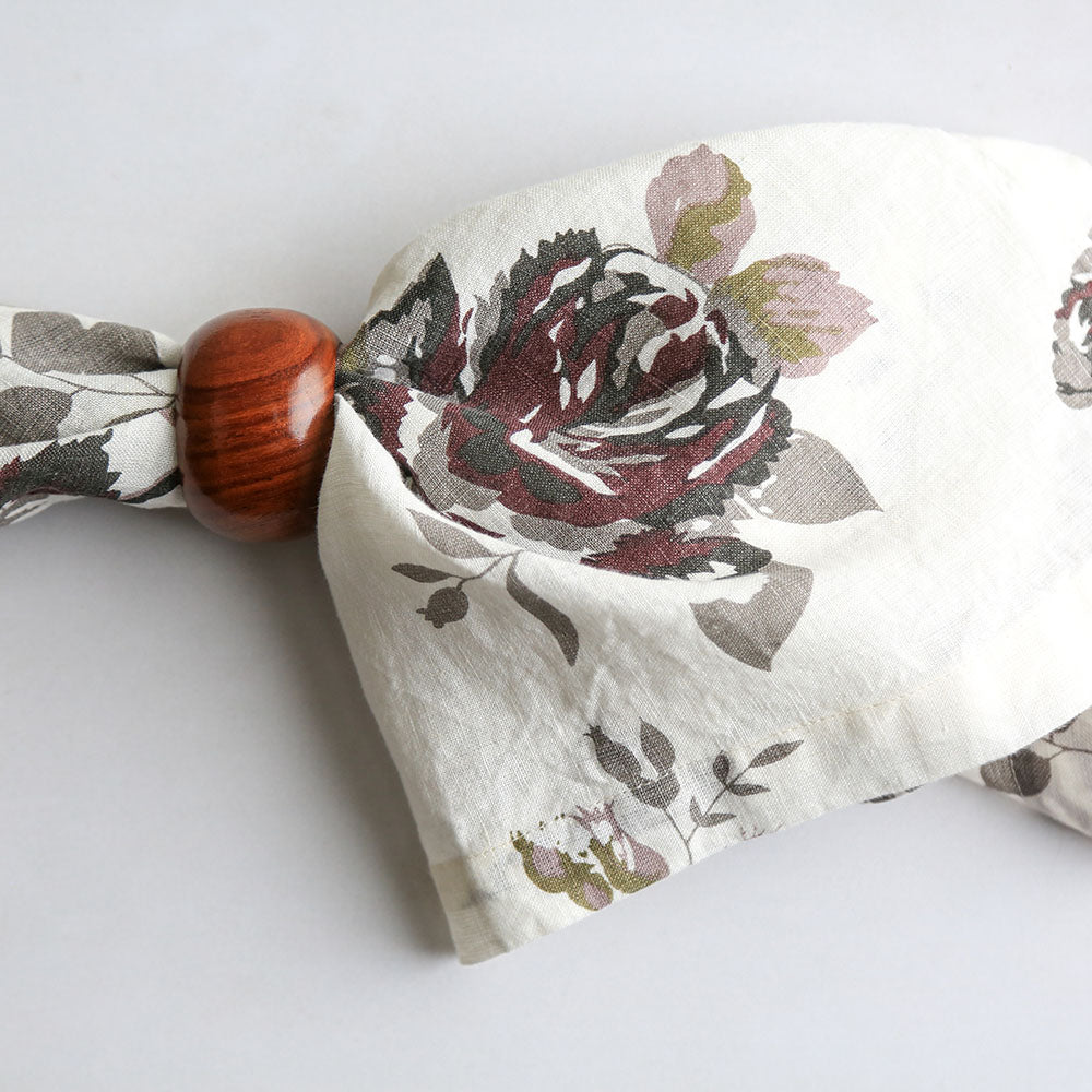 Eggplant and Grey Roses Napkins