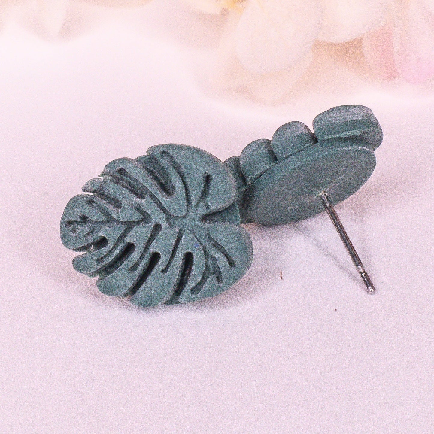 Mini Monstera Studs
