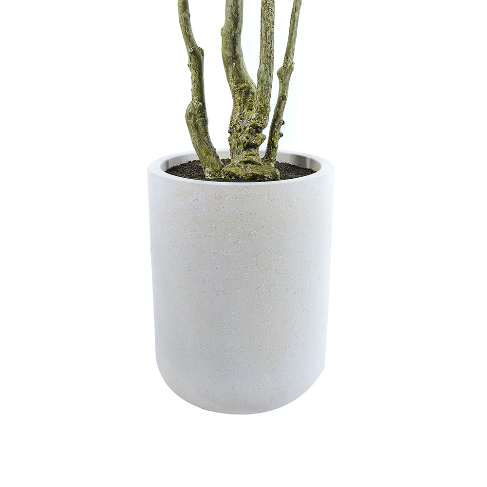 7' Artificial Willow Eucalyptus Tree with Artisan Planter